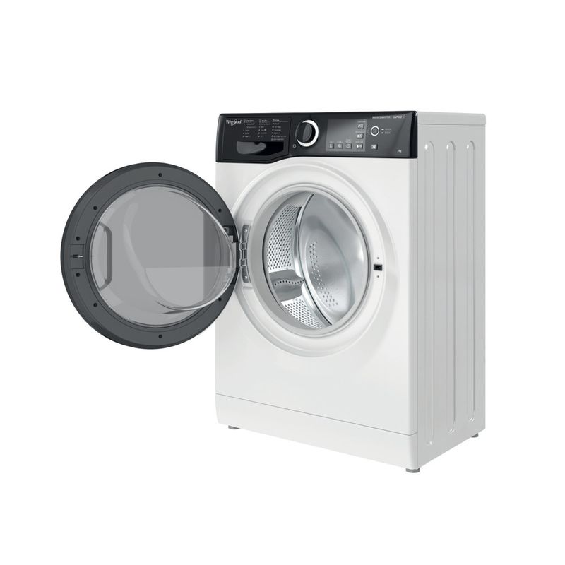 Whirlpool Lavabiancheria A libera installazione WSB 725 D IT Bianco Carica frontale B Perspective open