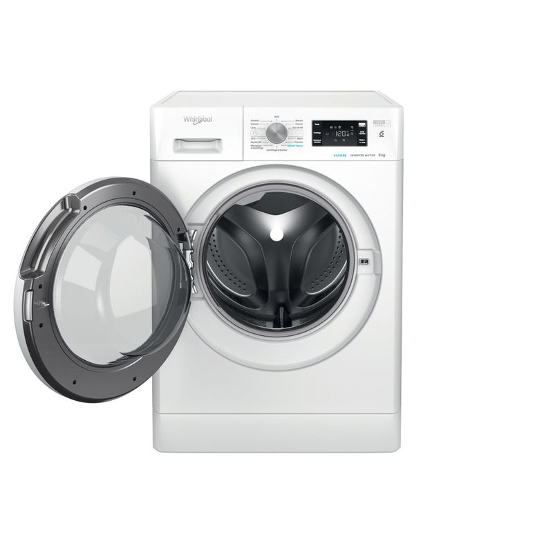 Whirlpool-Lavabiancheria-A-libera-installazione-FFB-D85-V-IT-Bianco-Carica-frontale-B-Frontal-open