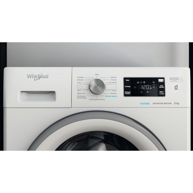 Whirlpool-Lavabiancheria-A-libera-installazione-FFB-946-SV-IT-Bianco-Carica-frontale-A-Control-panel