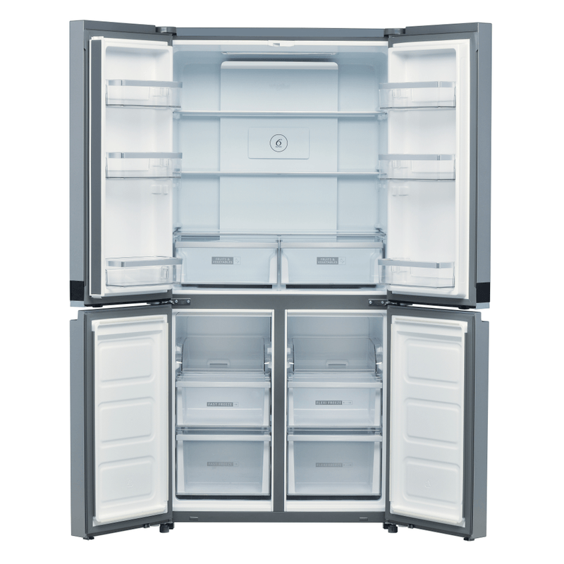 Whirlpool-Side-by-side-A-libera-installazione-WQ9-B2L-Inox-Frontal-open