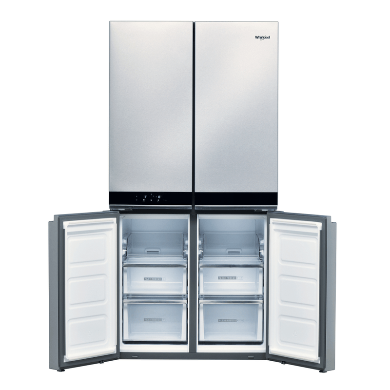 Whirlpool-Side-by-side-A-libera-installazione-WQ9-B2L-Inox-Perspective-open