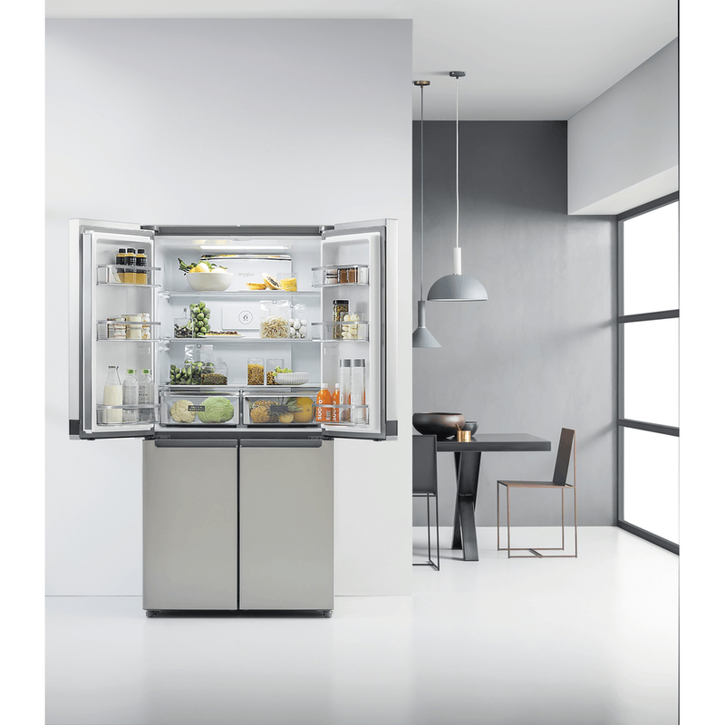 Whirlpool-Side-by-side-A-libera-installazione-WQ9-B2L-Inox-Lifestyle-frontal-open