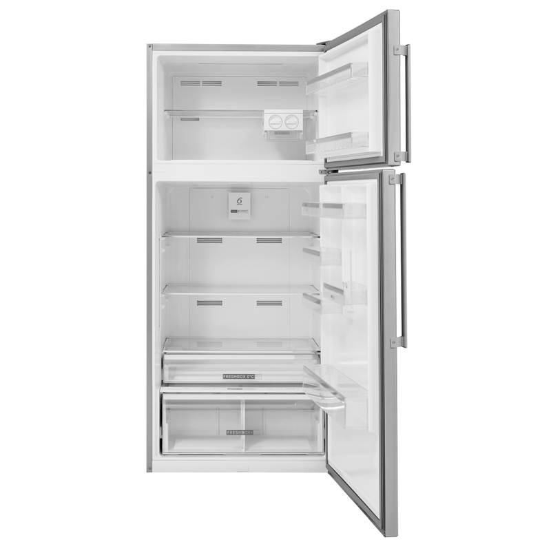 Whirlpool-Combinazione-Frigorifero-Congelatore-A-libera-installazione-W84TE-72-X-Inox-2-porte-Frontal-open