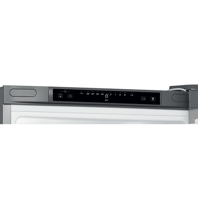 Whirlpool-Combinazione-Frigorifero-Congelatore-A-libera-installazione-W7-831A-OX-Optic-Inox-2-porte-Control-panel