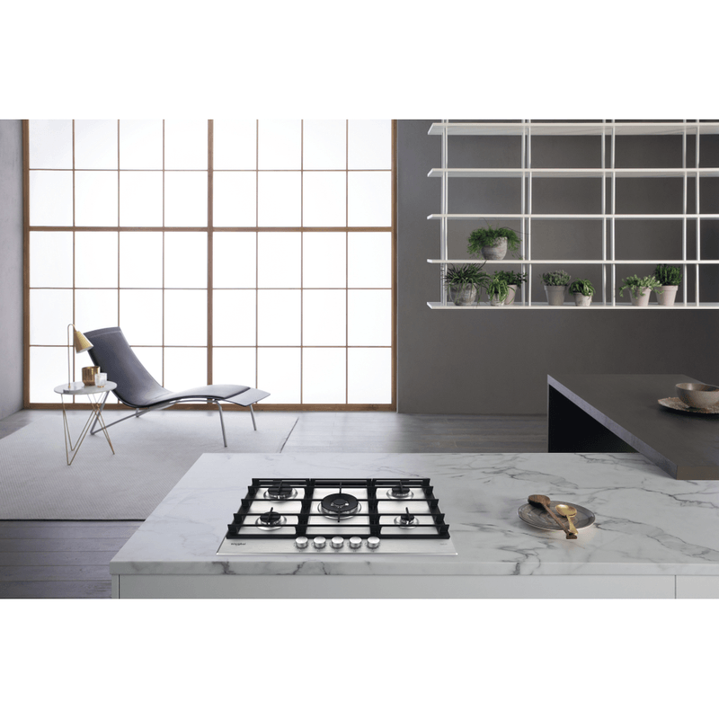 Whirlpool-Piano-cottura-GMWL-758-IXL-Inox-Ixelium-GAS-Lifestyle-frontal-top-down