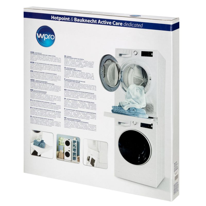 Kit di sovrapposizione per lavatrice e asciugatrice dedicato all'estetica  Active Care di Hotpoint & Bauknecht