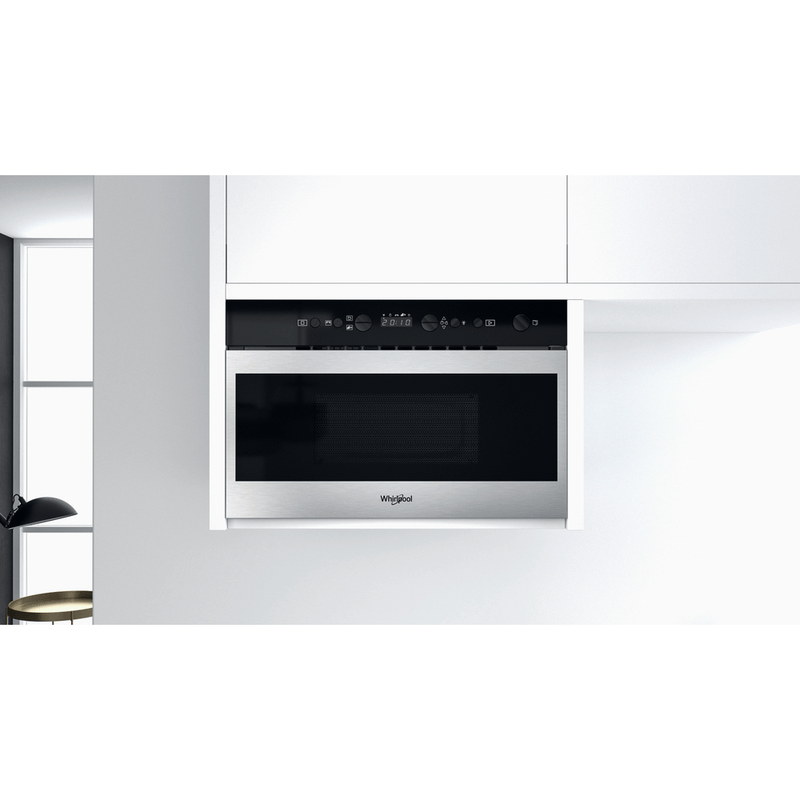 Whirlpool-Microonde-Da-incasso-W7-MN820-Stainless-Steel-Elettronico-22-Solo-microonde-750-Lifestyle-frontal