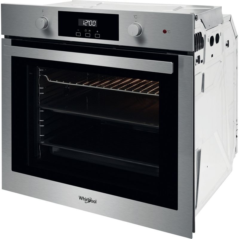 Whirlpool-Forno-Da-incasso-OAKP9-7451-H-IX-Elettrico-A-Perspective