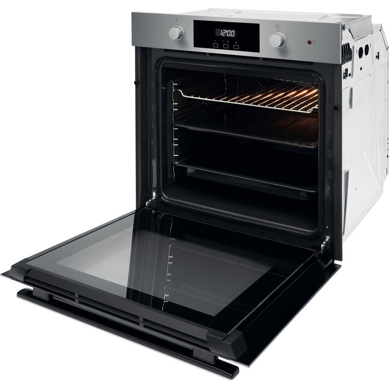 Whirlpool-Forno-Da-incasso-OAKP9-7451-H-IX-Elettrico-A-Perspective-open