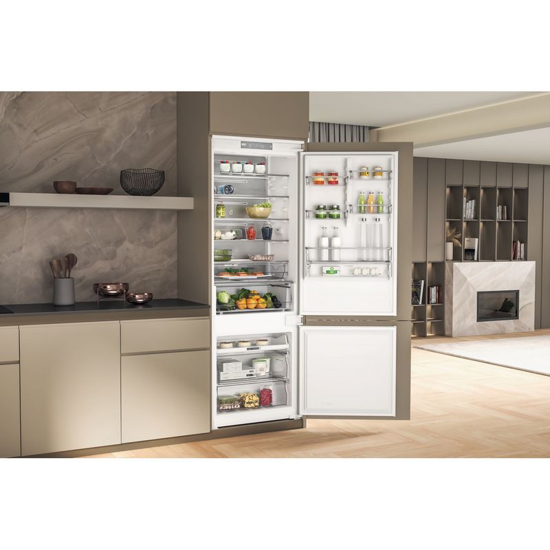 Whirlpool Combinazione Frigorifero/Congelatore Da incasso WH SP70 T122 Bianco 2 porte Lifestyle perspective open