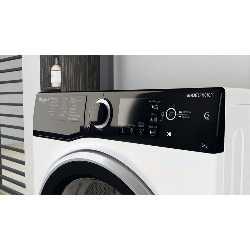 Whirlpool Lavabiancheria A libera installazione WSB 624 S IT Bianco Carica frontale C Lifestyle control panel