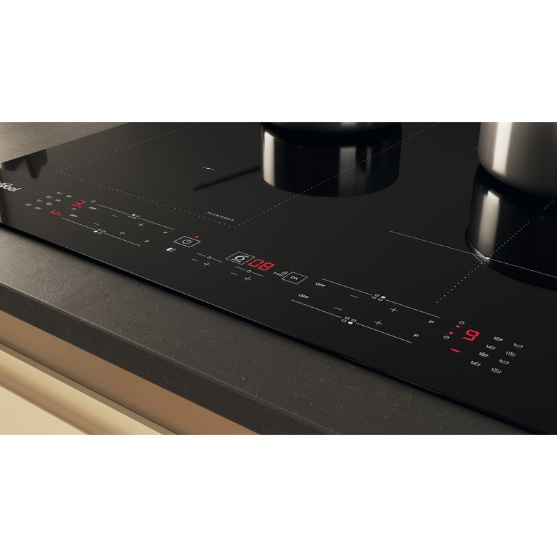WHIRLPOOL Piano Cottura A Induzione WLB6860NES – 4 Fuochi, Tecnologia FlexiCook, Controllo Sensori, Argento