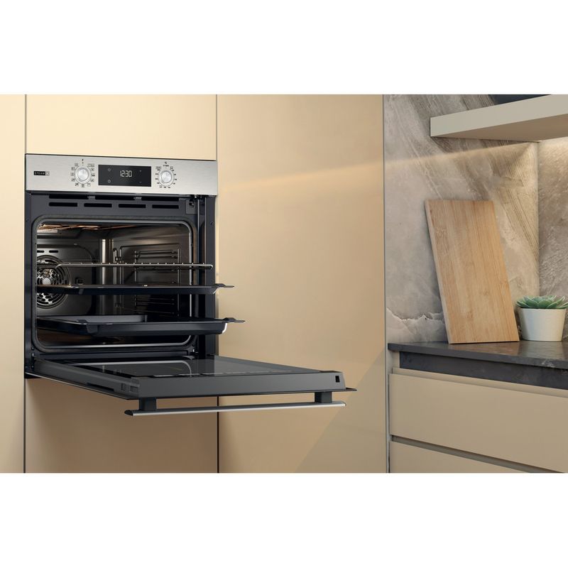 Whirlpool Forno Da incasso OMSR58RU0SX Elettrico A+ Lifestyle perspective open