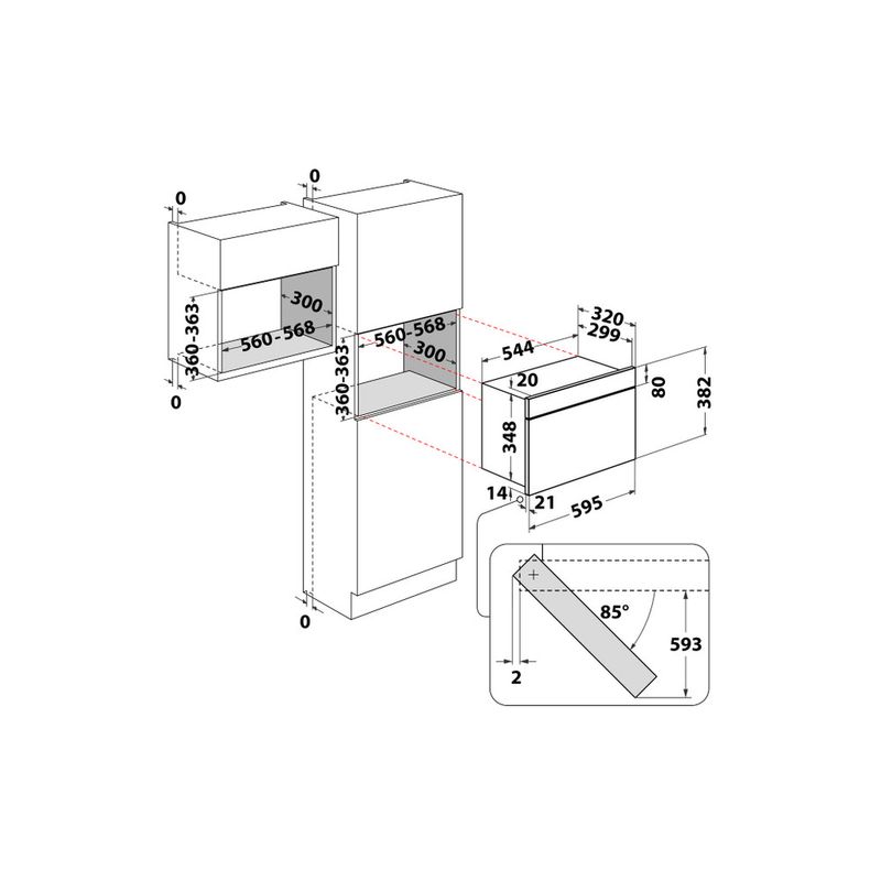 Microonde da incasso Whirlpool - W67 MN840 NB - Whirlpool Italia