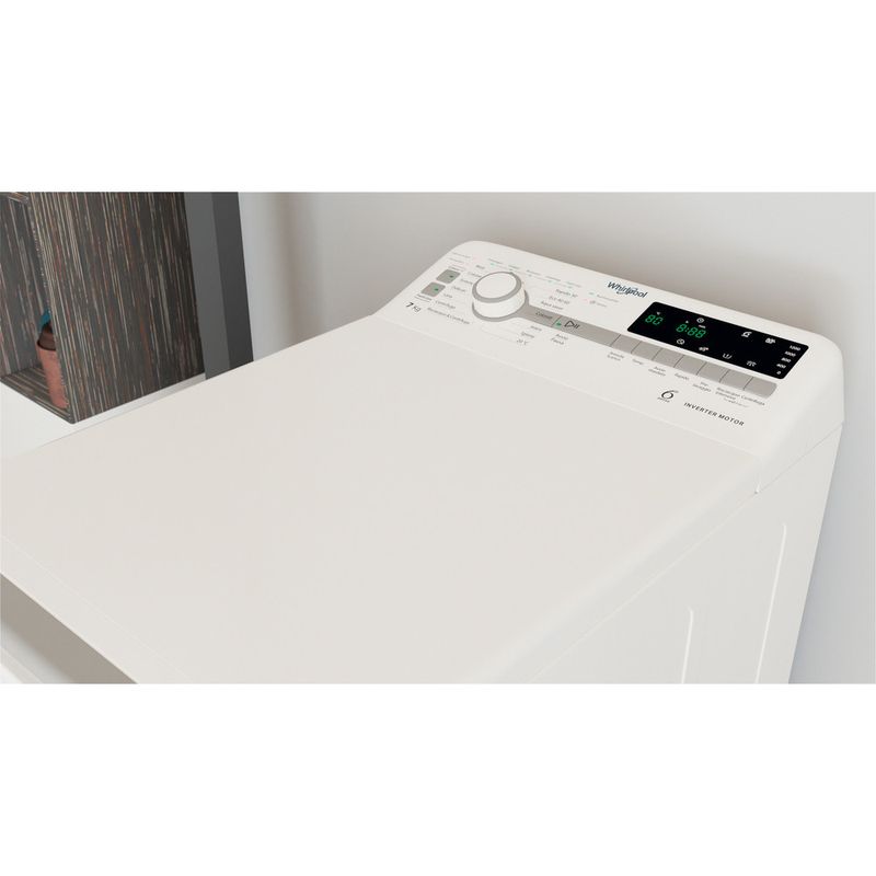 Whirlpool Lavabiancheria A libera installazione TDLR 7231BS IT Bianco Carica dall'alto D Lifestyle control panel