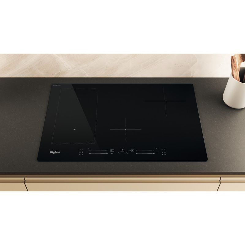 Whirlpool Piano cottura WL S2177 CPNE Nero Induction vitroceramic Lifestyle frontal top down