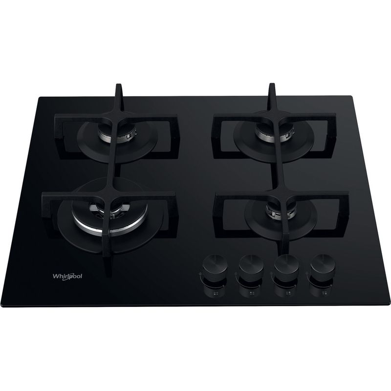 Whirlpool-Piano-cottura-GOA-6423-NB1-Nero-GAS-Frontal-top-down