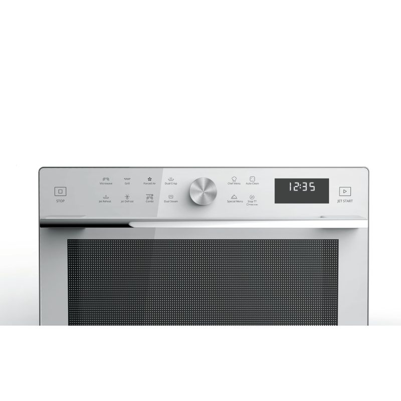 Whirlpool Microonde A libera installazione MWSC 933 SW Bianco Elettronico 33 Microonde combinato 900 Control panel