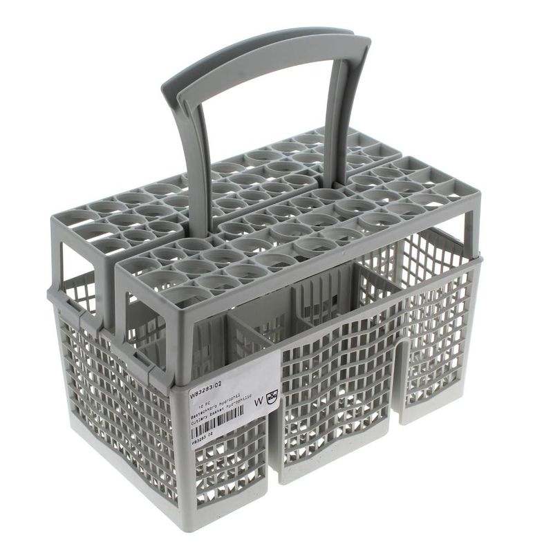 Cestello Posate Per Lavastoviglie Universale - Grigio 20,8x16 Cm - Foto 9