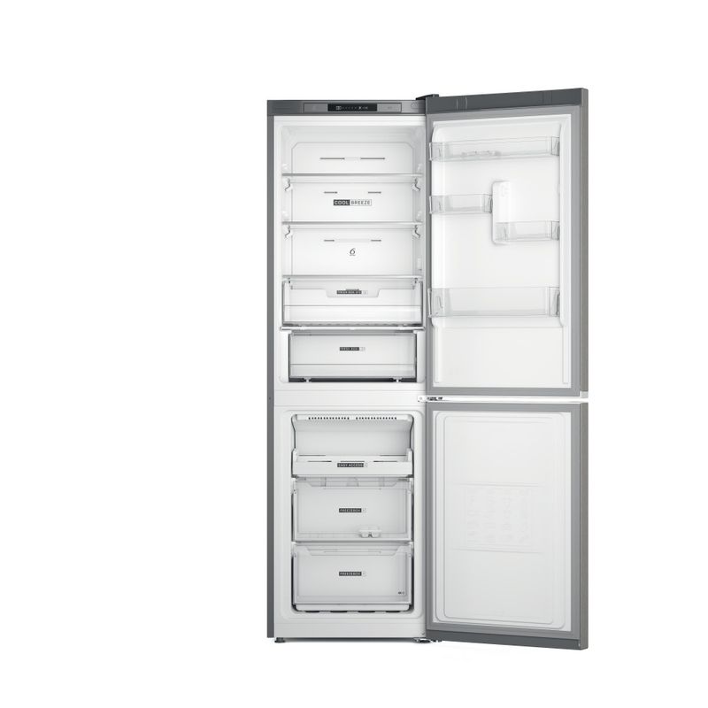 Whirlpool Combinazione Frigorifero/Congelatore A libera installazione W7X 82I OX Optic Inox 2 porte Frontal open