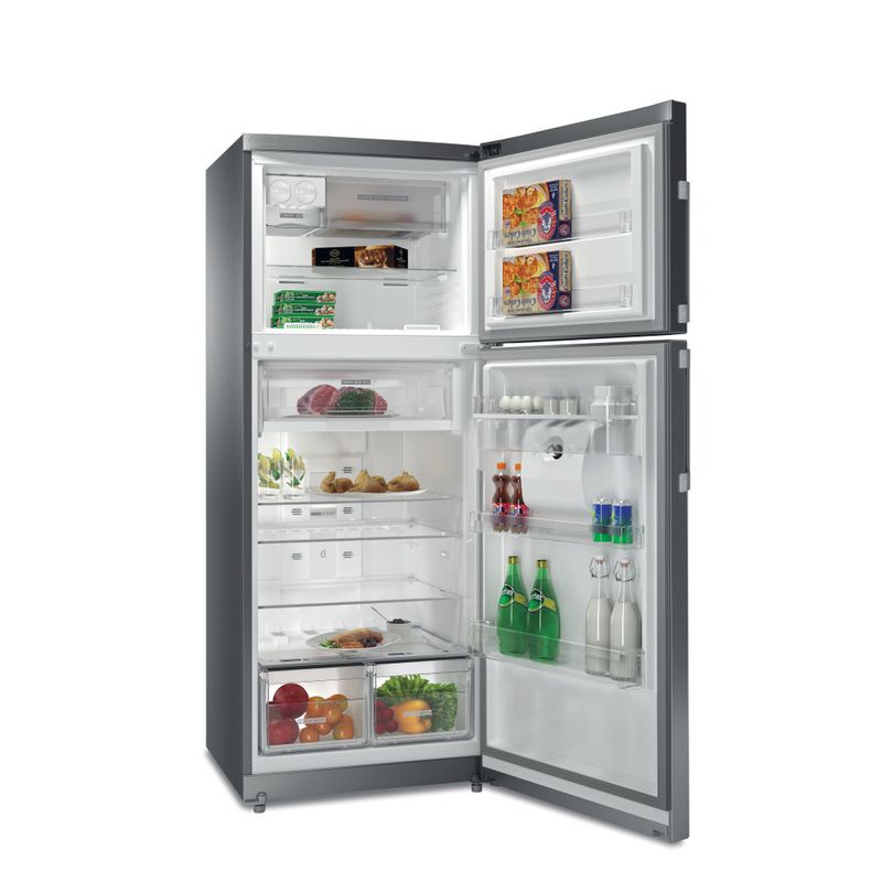 Whirlpool Combinazione Frigorifero/Congelatore A libera installazione WT70E 832 X AQUA Optic Inox 2 porte Perspective open