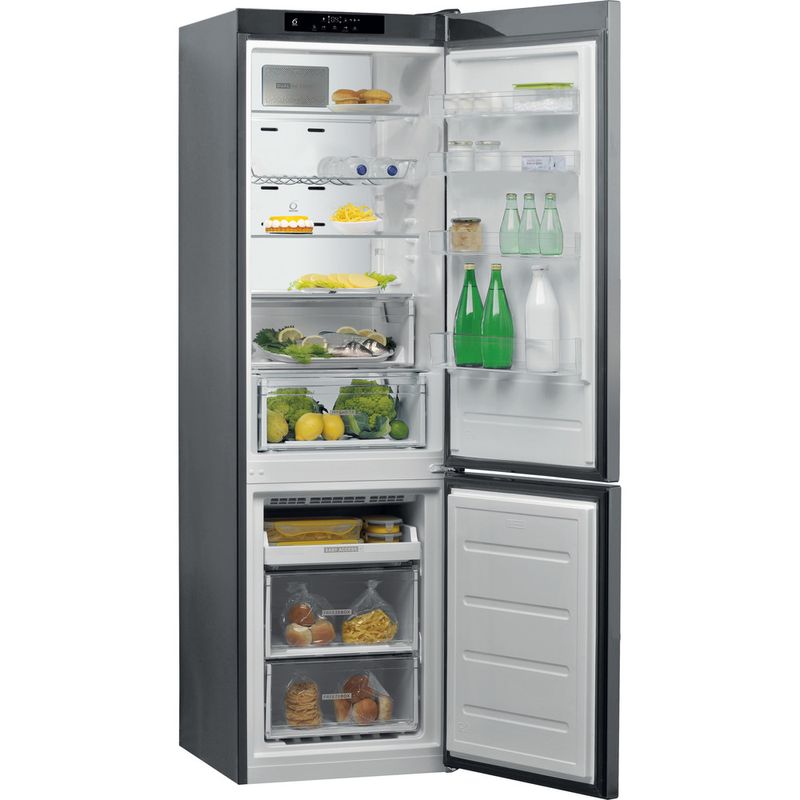 Whirlpool-Combinazione-Frigorifero-Congelatore-A-libera-installazione-W9-951D-OX-Optic-Inox-2-porte-Perspective-open