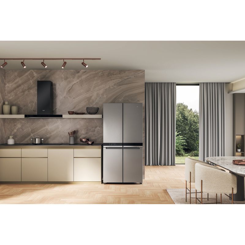 Whirlpool Side by side A libera installazione WQ9 U3L EF Inox Lifestyle frontal