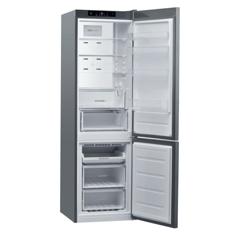 Whirlpool Combinazione Frigorifero/Congelatore A libera installazione W9C 941C OX Optic Inox 2 porte Perspective open