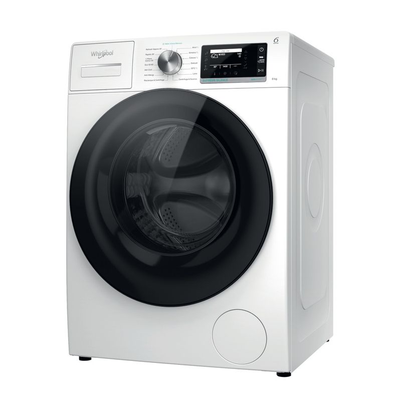 Whirlpool Lavabiancheria A libera installazione W7X 89 SILENCE IT Bianco Carica frontale A Perspective