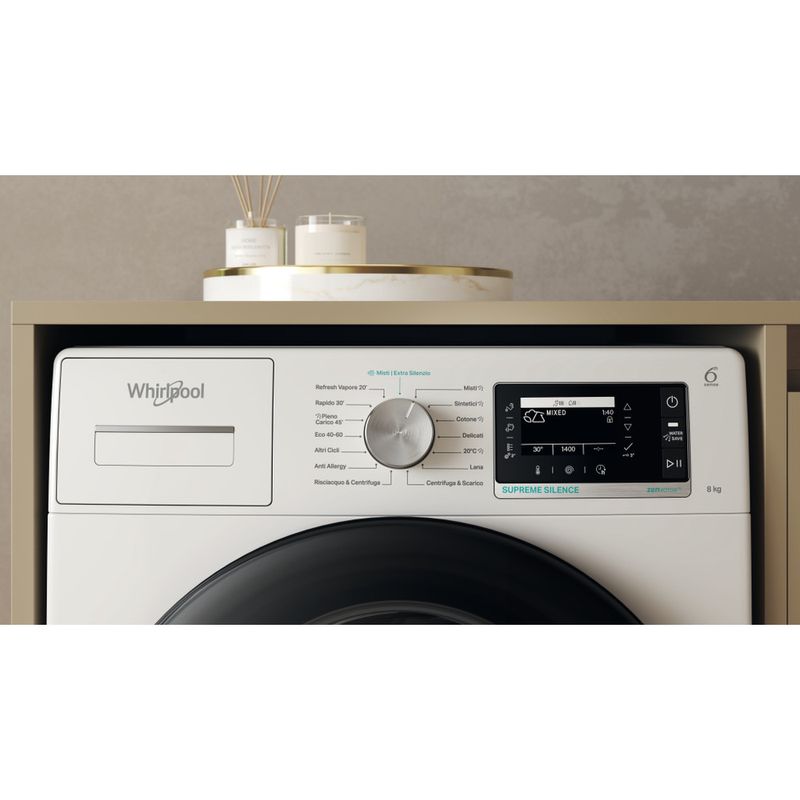 Whirlpool Lavabiancheria A libera installazione W7X 89 SILENCE IT Bianco Carica frontale A Control panel