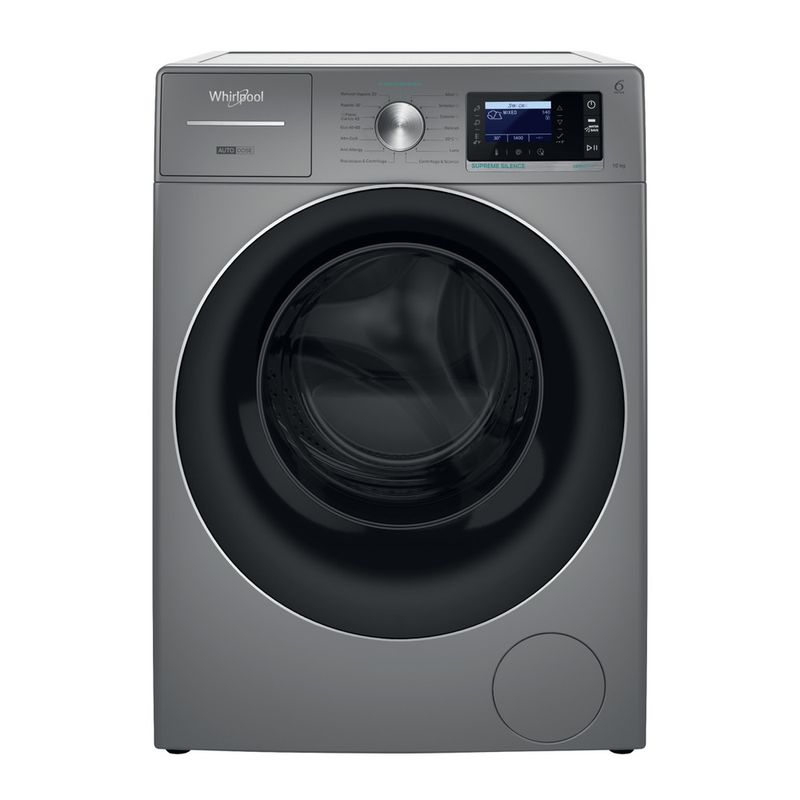 Whirlpool Lavabiancheria A libera installazione W8 09ADS SILENCE IT Argento Carica frontale A Frontal