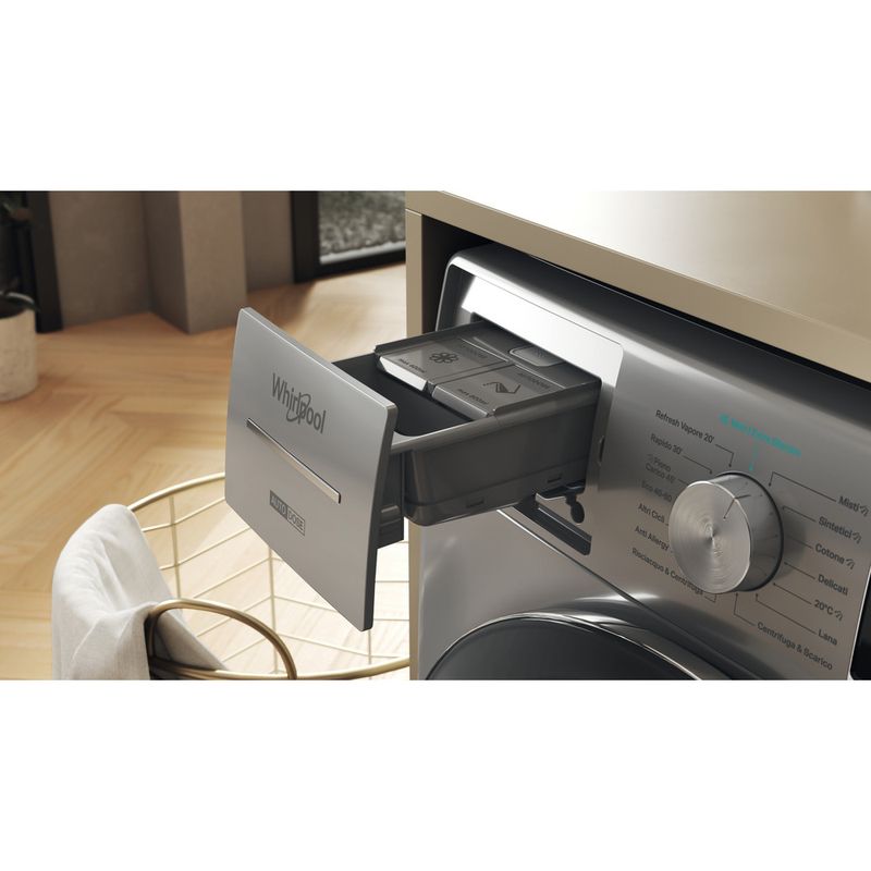 Whirlpool-Lavabiancheria-A-libera-installazione-W8-09ADS-SILENCE-IT-Argento-Carica-frontale-A-Drawer
