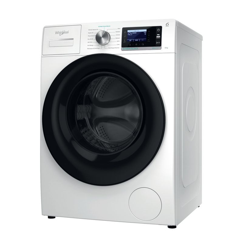 Whirlpool Lavabiancheria A libera installazione W6 88 SILENCE IT Bianco Carica frontale A Perspective open