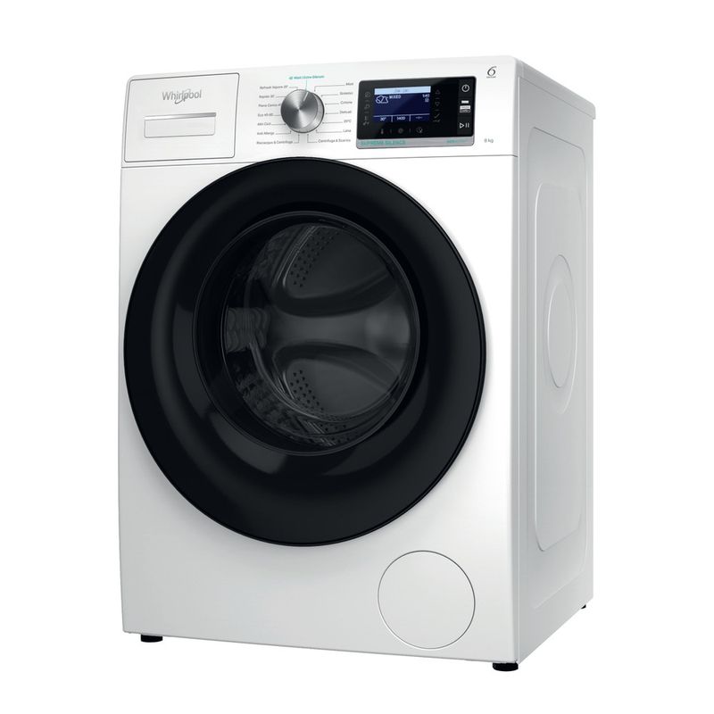 Whirlpool Lavabiancheria A libera installazione W6 88 SILENCE IT Bianco Carica frontale A Perspective