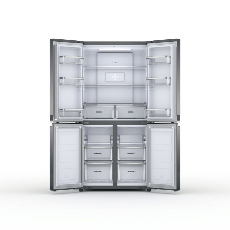 Whirlpool Side by side A libera installazione WQ9 B2L EF Inox Frontal open