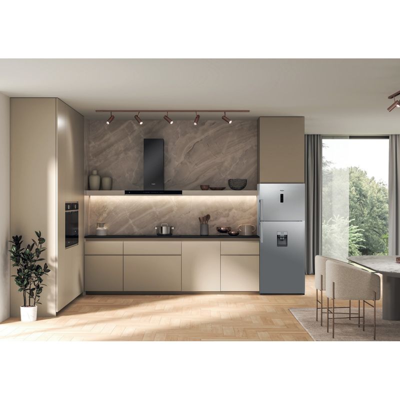 Whirlpool Combinazione Frigorifero/Congelatore A libera installazione WT70E 832 X AQUA Optic Inox 2 porte Lifestyle frontal