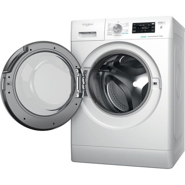 Whirlpool Lavabiancheria A libera installazione FFB 1048 BSV IT Bianco Carica frontale A Perspective open