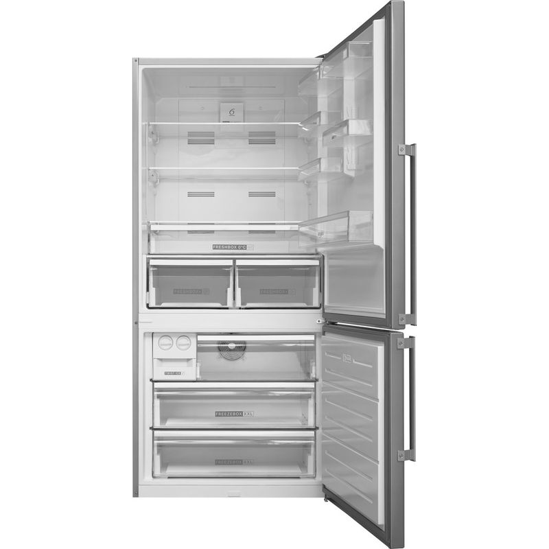 Whirlpool Combinazione Frigorifero/Congelatore A libera installazione W84BE 72 X 2 N Inox 2 porte Frontal open