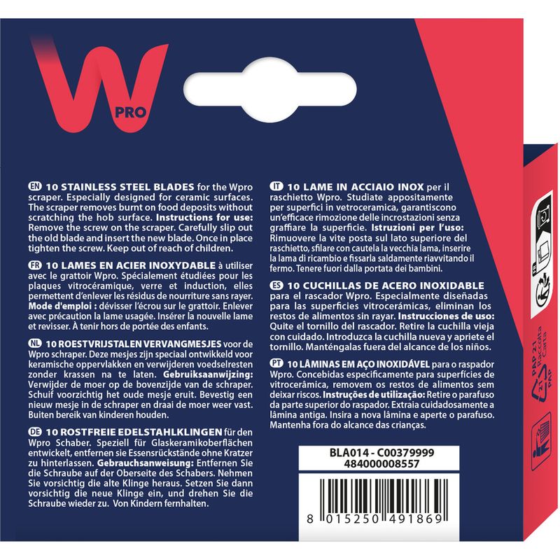 Whirlpool HOB BLA014 Back / Lateral