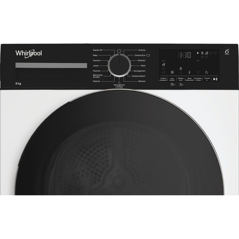 Whirlpool-Asciugabiancheria-C-WSD-83M-WBS-IT-Bianco-Control-panel