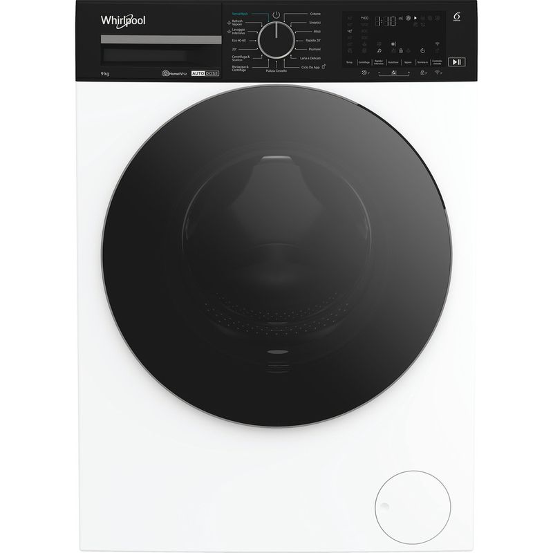 Whirlpool Lavabiancheria A libera installazione WPM 97W ADS IT Bianco Carica frontale A Frontal