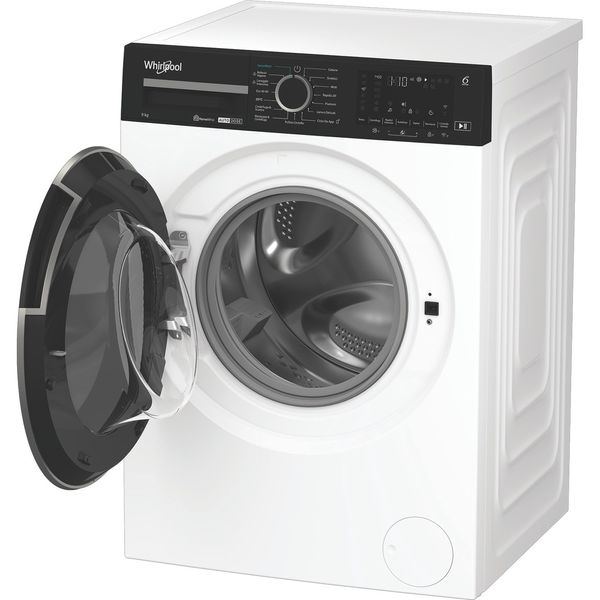 Whirlpool Lavabiancheria A libera installazione WPM 97W ADS IT Bianco Carica frontale A Perspective open