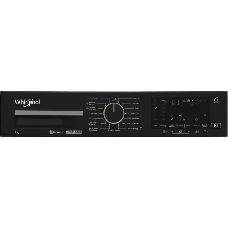 Whirlpool Lavabiancheria A libera installazione WPM 97W ADS IT Bianco Carica frontale A Program