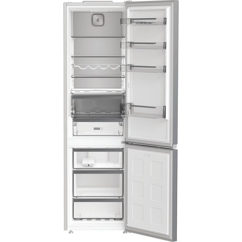 Whirlpool-Combinazione-Frigorifero-Congelatore-A-libera-installazione-WHK-26403-XP6E-Pearl-Inox-2-porte-Frontal-open