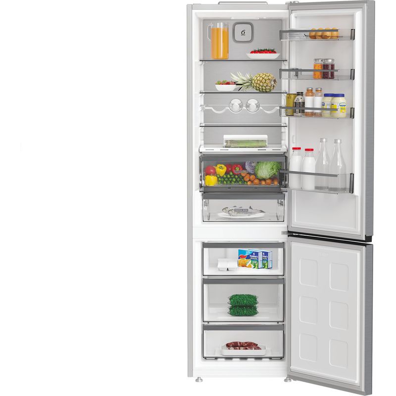 Whirlpool-Combinazione-Frigorifero-Congelatore-A-libera-installazione-WHK-26403-XP6E-Pearl-Inox-2-porte-Lifestyle-frontal-open