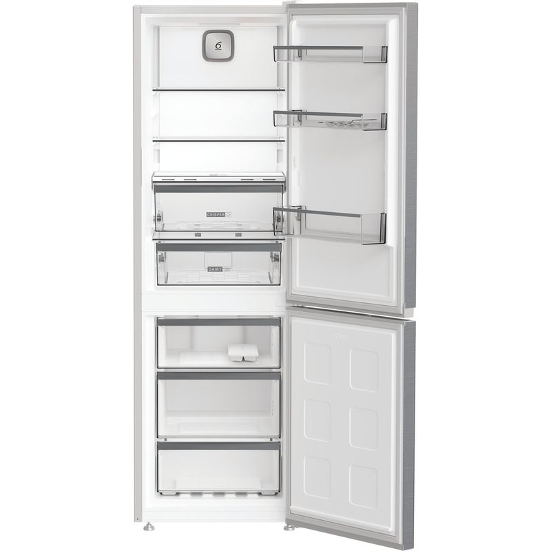 Whirlpool-Combinazione-Frigorifero-Congelatore-A-libera-installazione-WHK-26363-XP6E-Pearl-Inox-2-porte-Frontal-open