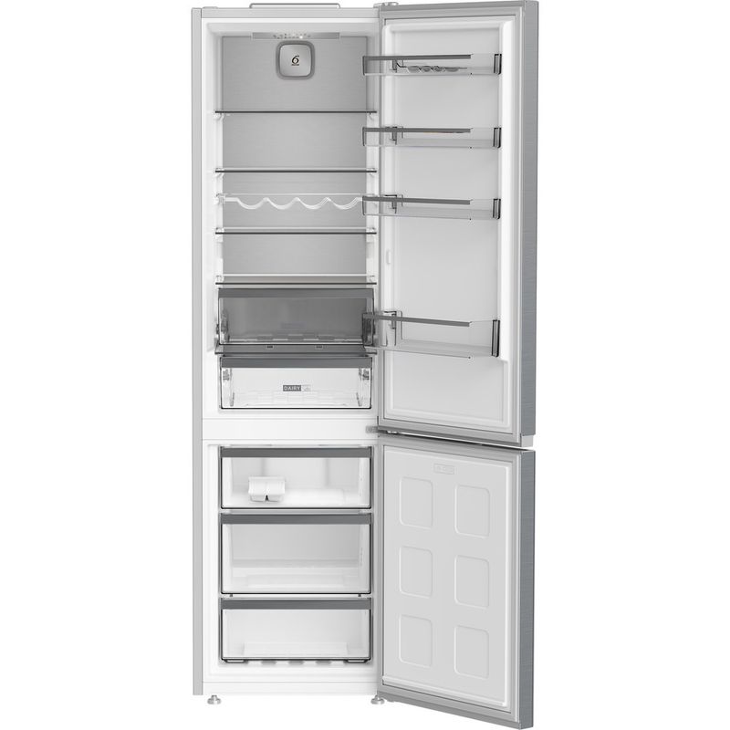 Whirlpool-Combinazione-Frigorifero-Congelatore-A-libera-installazione-WHK-25404-XP8E-Pearl-Inox-2-porte-Frontal-open