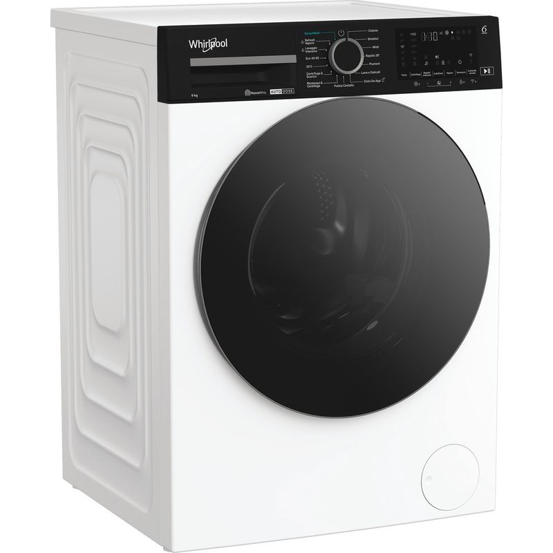 Whirlpool Lavabiancheria A libera installazione WPM 911W ADS IT Bianco Carica frontale A Perspective