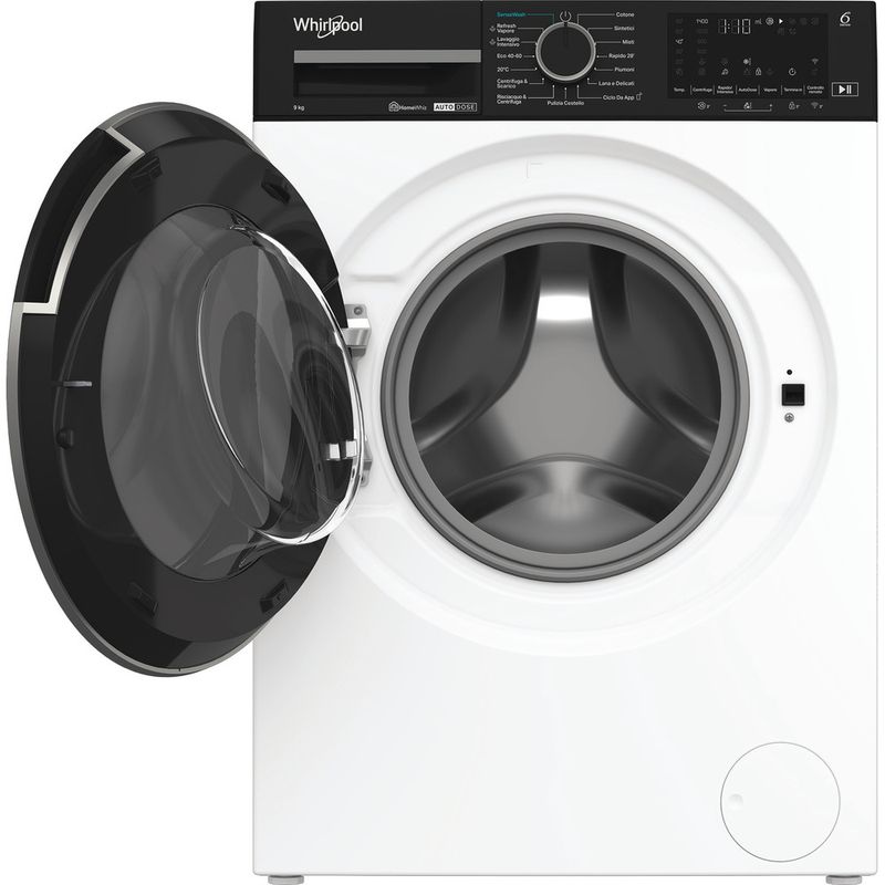 Whirlpool Lavabiancheria A libera installazione WPM 911W ADS IT Bianco Carica frontale A Frontal open