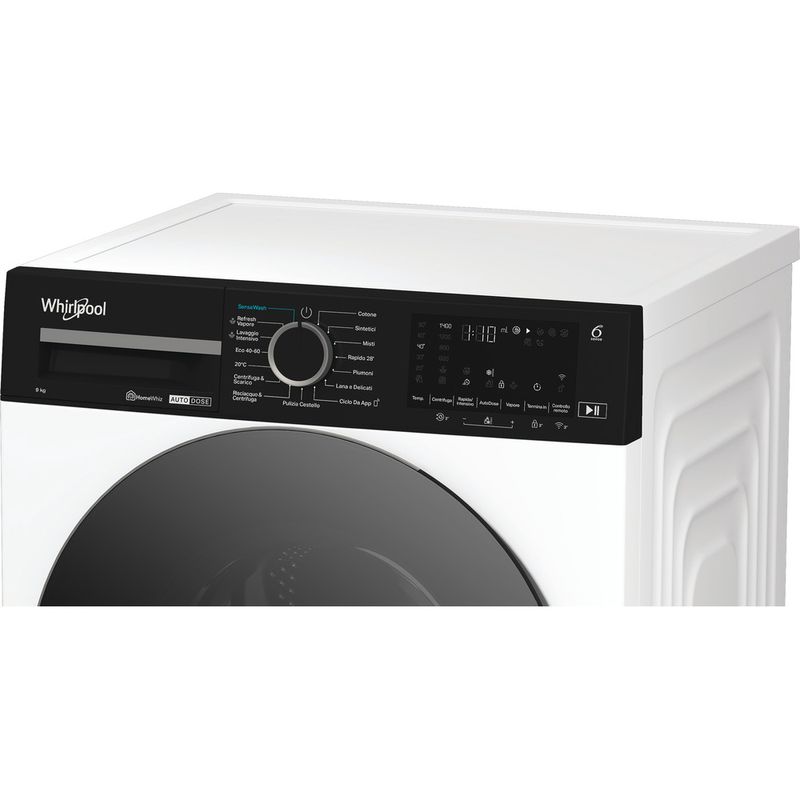 Whirlpool Lavabiancheria A libera installazione WPM 911W ADS IT Bianco Carica frontale A Lifestyle control panel